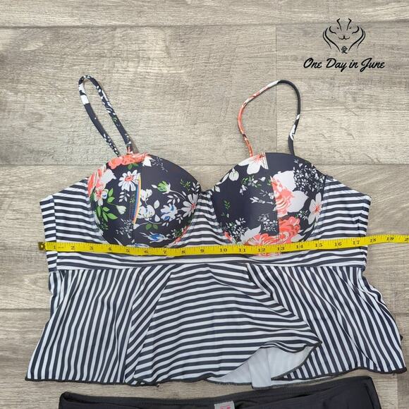 Shekini Underwire Flounce Bikini Swimsuit Size XXL - Picture 4 of 6